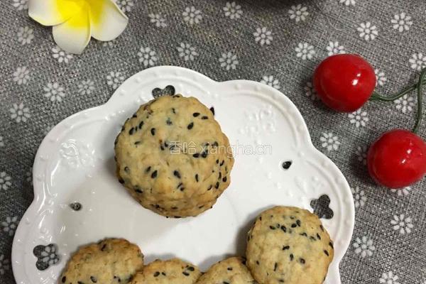 燕麦黑芝麻饼干的做法图解11