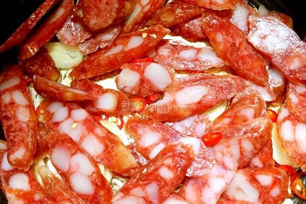 荷兰豆炒香肠的做法图解5