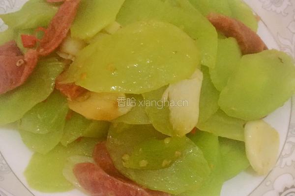 莴笋炒香肠的做法图解6