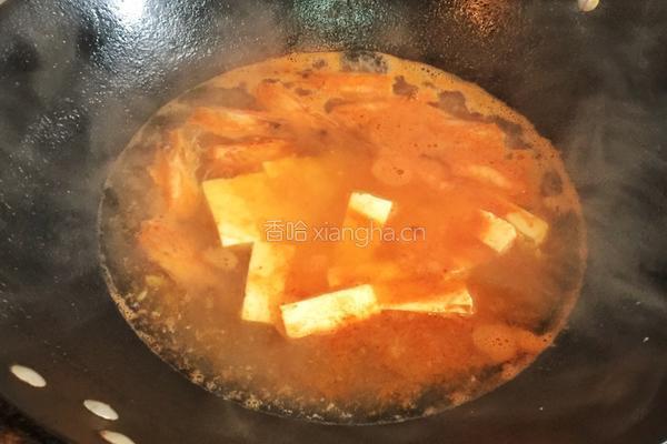 虾头豆腐汤的做法图解4