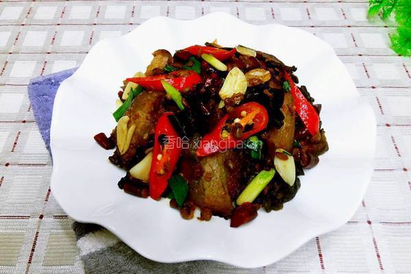 豆豉炒腊肉的做法图解7