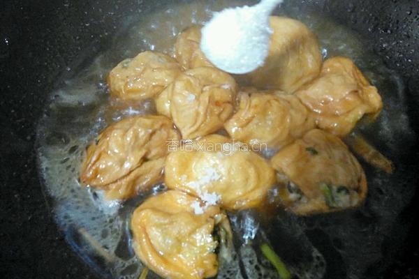 红烧油面筋塞肉的做法图解17