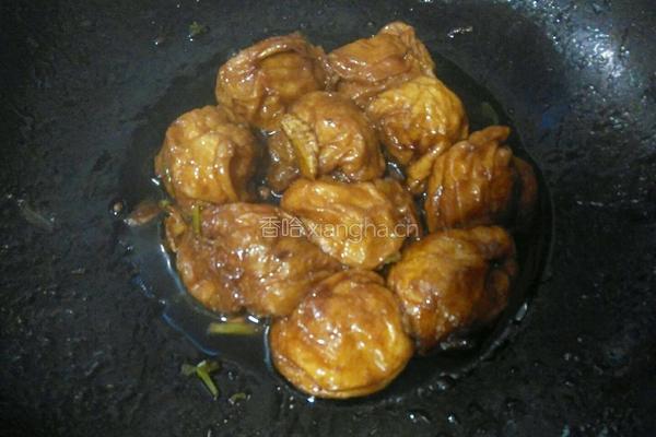 红烧油面筋塞肉的做法图解21