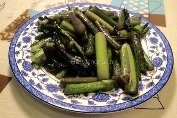 清炒红菜苔的做法图解5