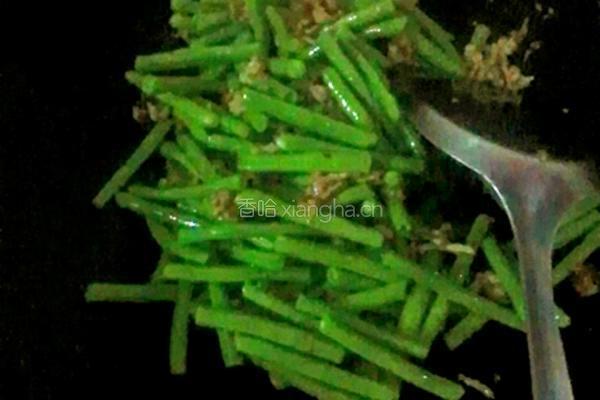 小炒豆角的做法图解3