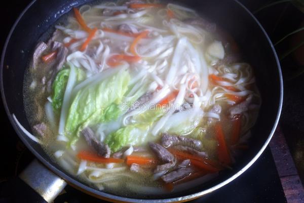 白菜肉丝面的做法图解7