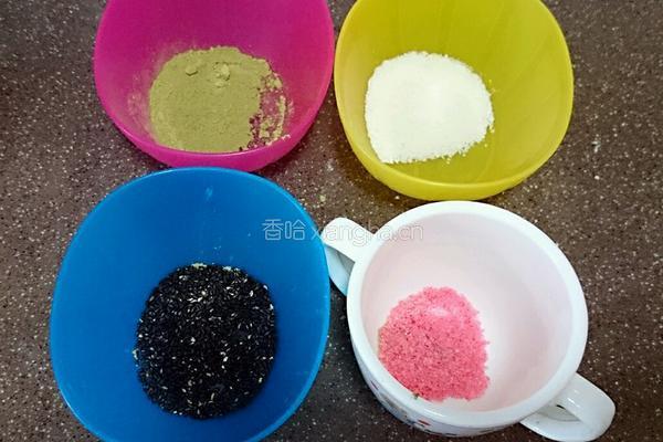 四色双馅糯米糍的做法图解9