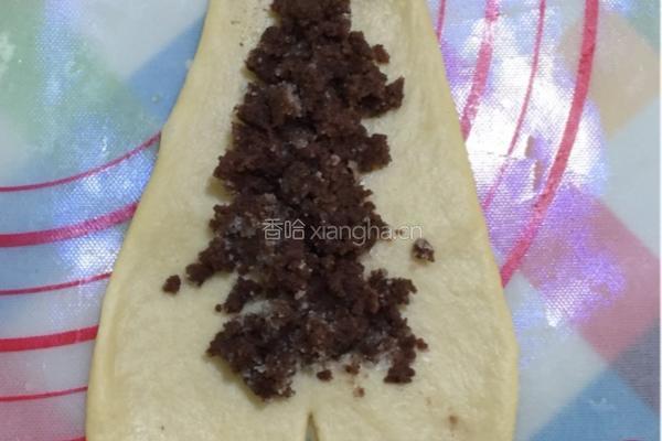 全麦牛角豆沙餐包的做法图解8