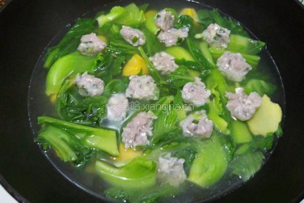 芥菜番薯鲮鱼丸汤的做法图解7