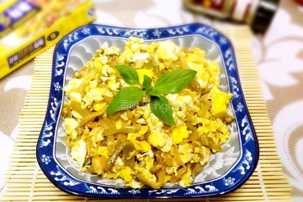 黄金蛋炒榨菜丝的做法图解8
