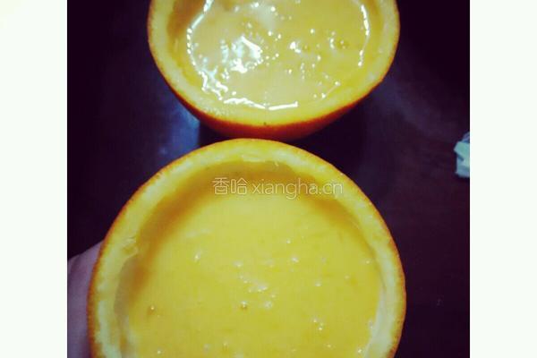 香橙蒸蛋的做法图解2
