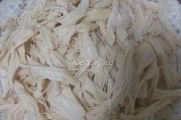 手撕鸡脯肉丝的做法图解4