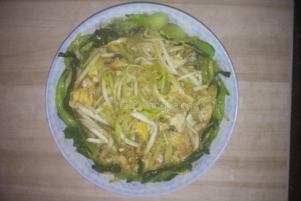 蒜黄炒油菜
