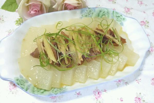 腊鸭腿蒸冬瓜的做法图解8