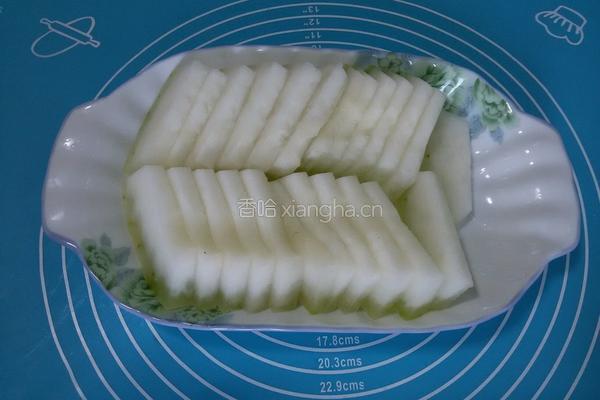 腊鸭腿蒸冬瓜的做法图解3