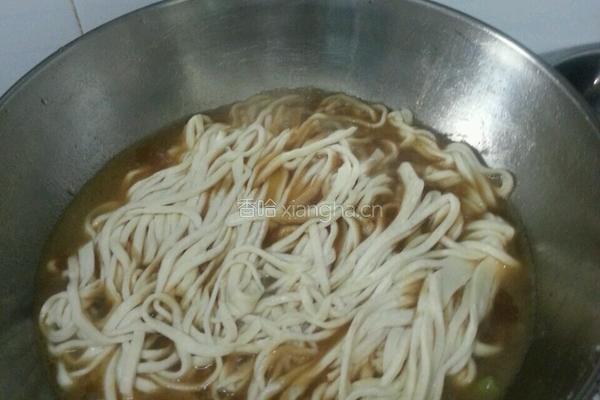 豆角焖面的做法图解4