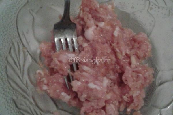 青菜瘦肉粥的做法图解2