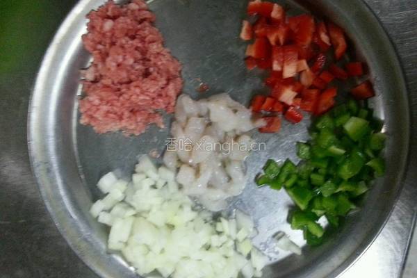 肉末虾仁豆腐的做法图解2