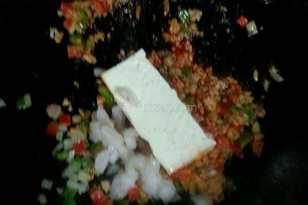 肉末虾仁豆腐的做法图解5