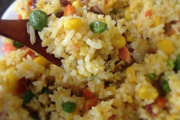 黄金杂蔬炒饭的做法图解8