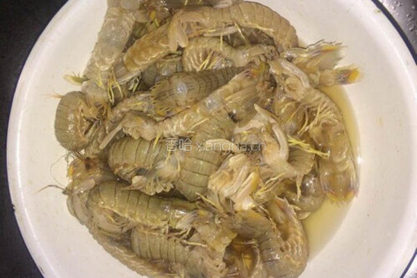 椒盐皮皮虾（虾爬子）的做法图解1
