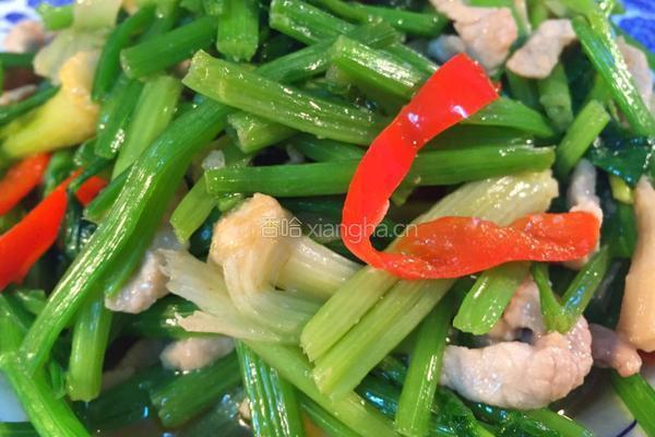 芹菜炒肉丝的做法图解14