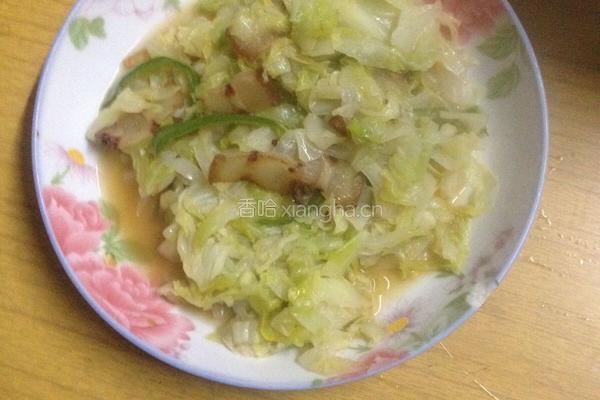 风味不同炒包菜的做法图解4