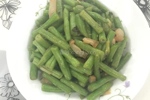 咸肉炒豆角的做法图解6