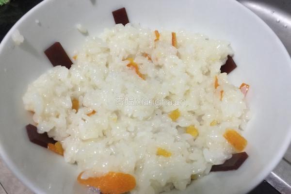 糖渍橙皮八宝饭的做法图解4