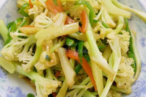 素炒有机花菜的做法图解8