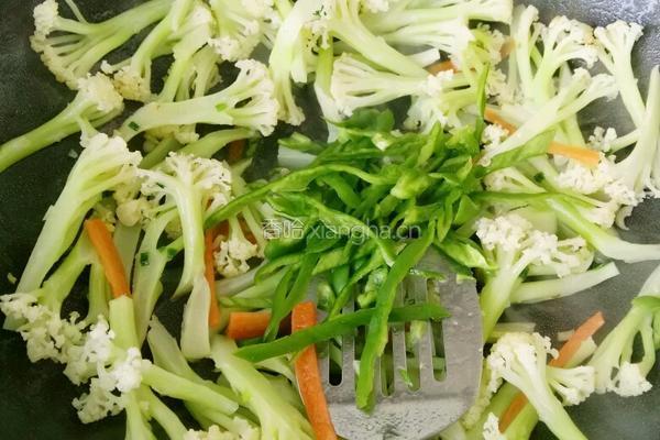 素炒有机花菜的做法图解7