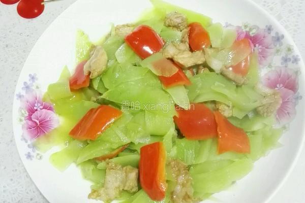 莴笋片炒肉的做法图解5