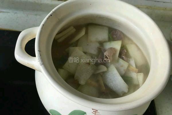 冬瓜竹荪鲜肉汤的做法图解7