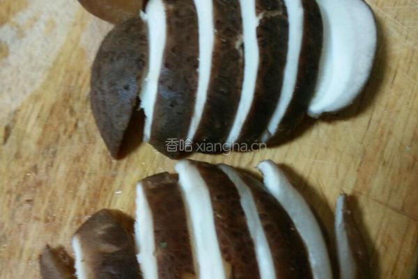 酱香菇扒油菜的做法图解4