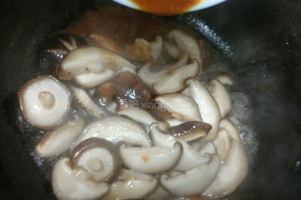 酱香菇扒油菜的做法图解10