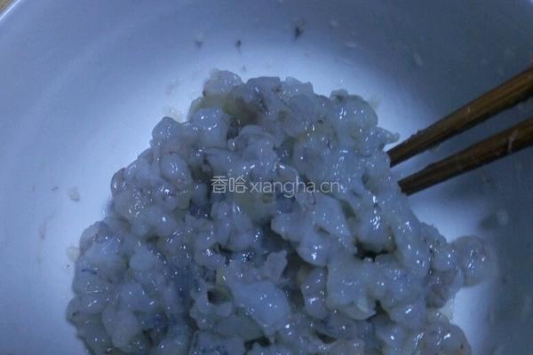 虾肉馄饨的做法图解2