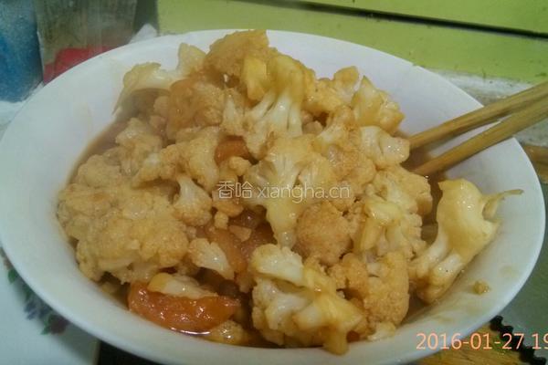 西红柿炒菜花的做法图解4