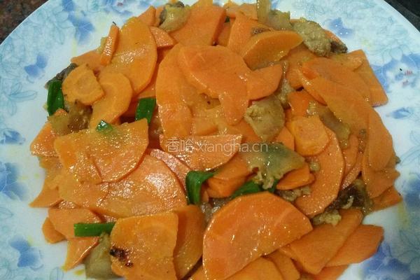 胡萝卜炒肉的做法图解8