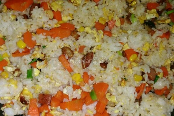 芝士炒饭的做法图解4