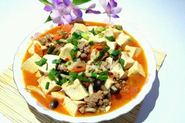 蟹味菇烩豆腐（改良版麻婆豆腐）的做法图解11