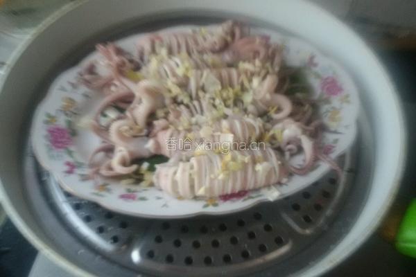 秋葵蒸海兔的做法图解7