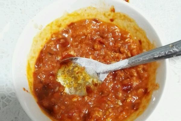 肉泥蒸豆腐的做法图解3