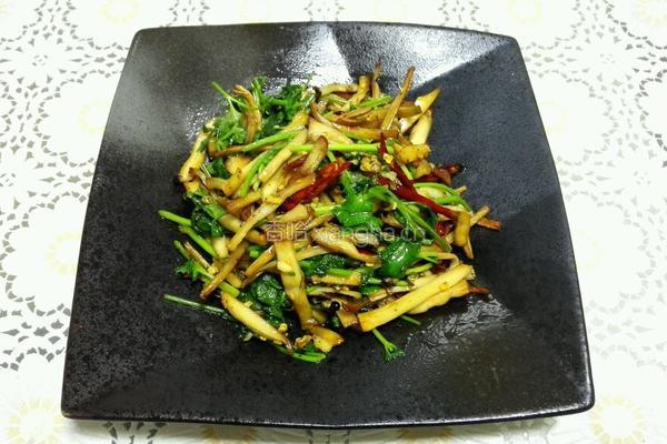 干煸杏鲍菇的做法图解9