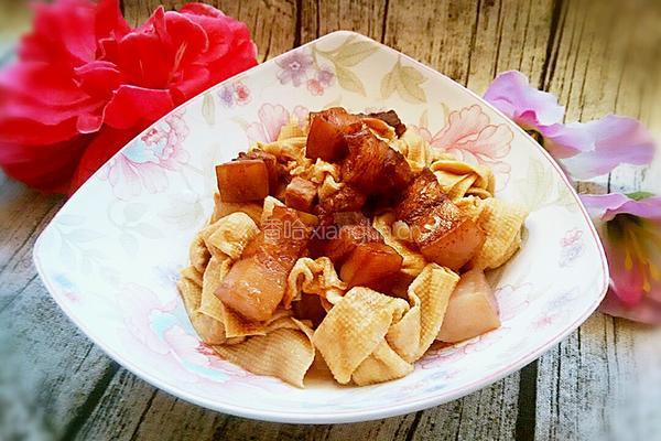 红焖肉炖千张扣的做法图解11