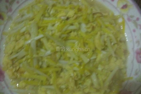 蒜黄炒蛋的做法图解3