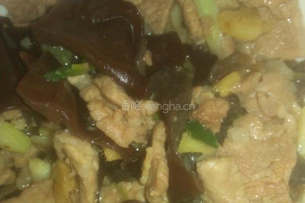 木耳炒肉片