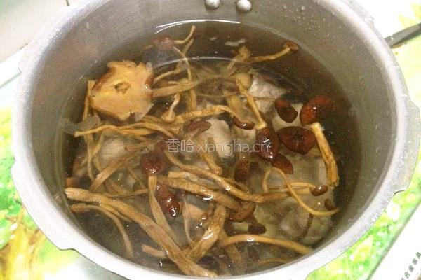 茶树菇排骨汤的做法图解4