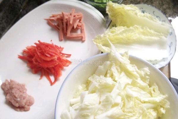蔬菜肉丝面的做法图解1