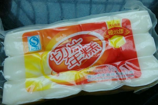 芹菜香菇年糕的做法图解1