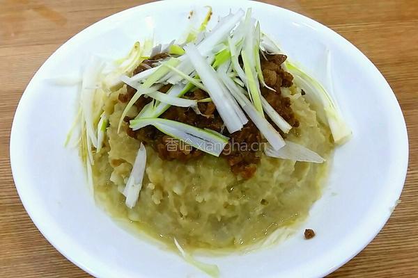 葱香肉酱土豆泥的做法图解8